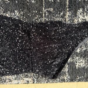 Black Sequin Evening Dress